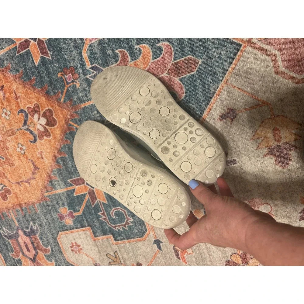 Bzees Womens TimeSquare metallic Slip On Y3K Sneakers Size 6 Silver Vegan  comfy